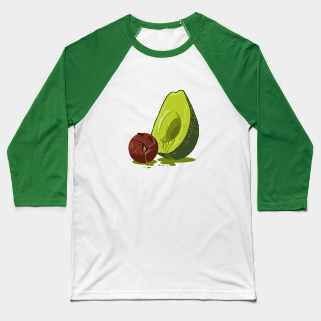 Avocaaaaaado!!! Baseball T-Shirt by bigbadrobot